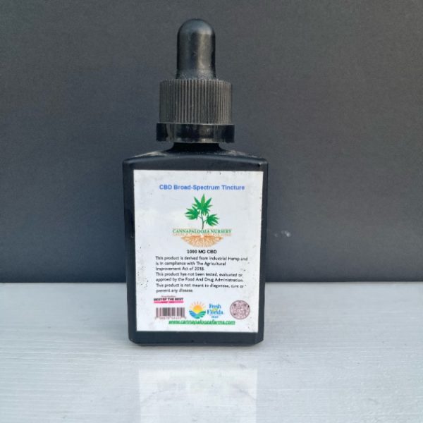 CBD Broad Spectrum Tincture 1000mg (THC Free)
